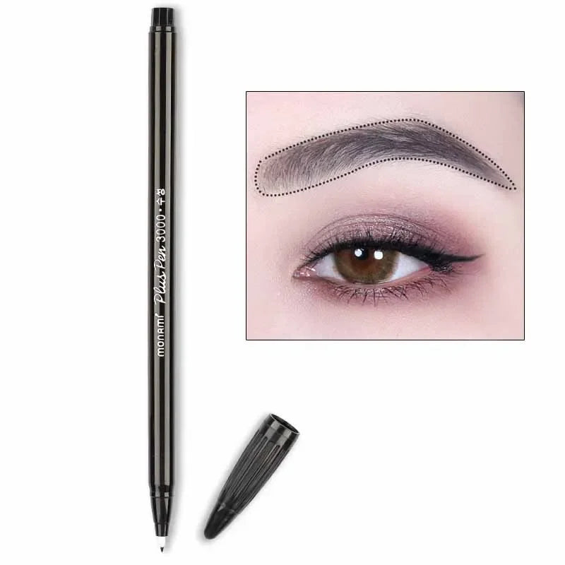 2Pcs Waterproof Tattoo Pencil Eyebrow Lip Liner Black Brown Red Microblading Surgical Skin Marker Pen Permanent Tattoo Supplies
