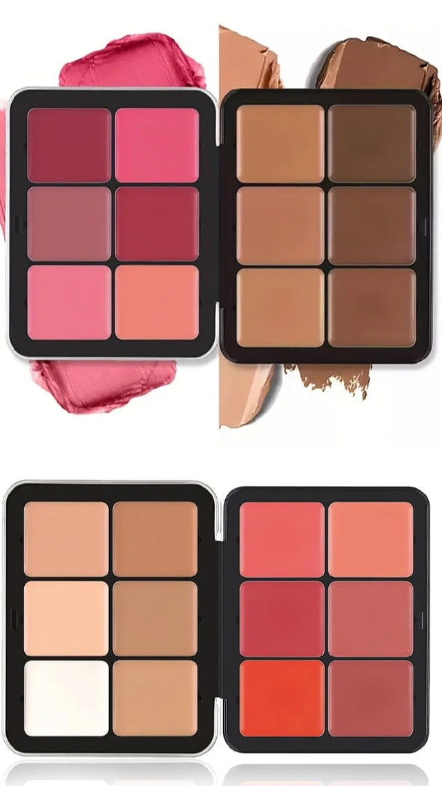 12-Color Concealer & Blush Cream Palette