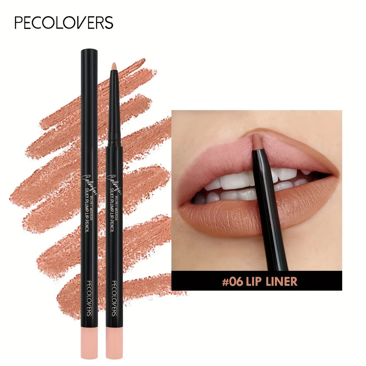 1PC Nude Brown Lip Liner Pencil 12 Color Red Contour Tint Labial Makeup Waterproof Matte Lipstick Pen Lip Contouring Cosmetic
