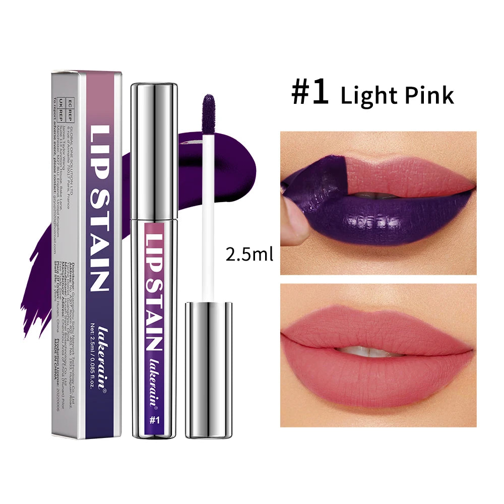 Peel-Off Lip Gloss - Blue Purple Matte Waterproof Long-Lasting