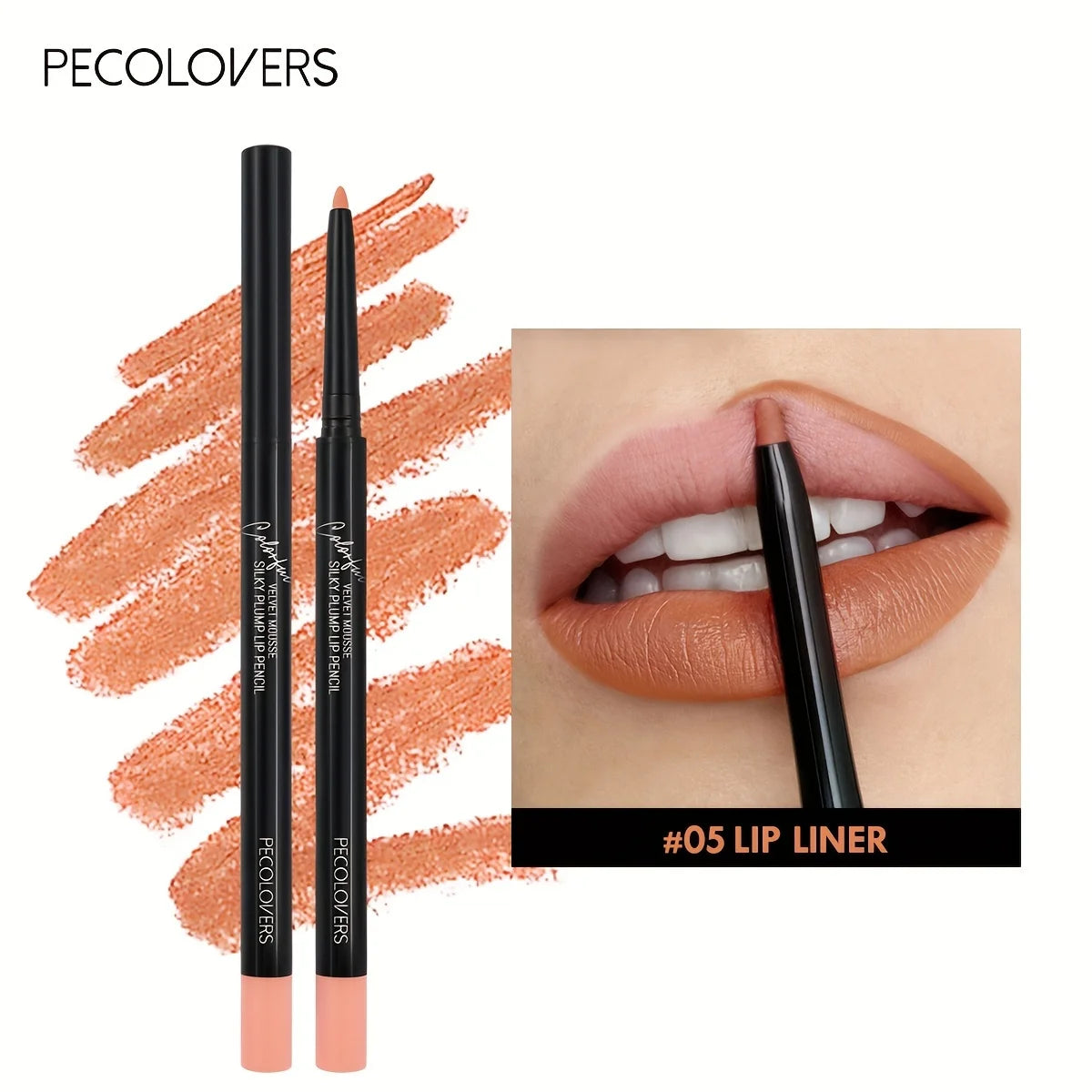 1PC Nude Brown Lip Liner Pencil 12 Color Red Contour Tint Labial Makeup Waterproof Matte Lipstick Pen Lip Contouring Cosmetic