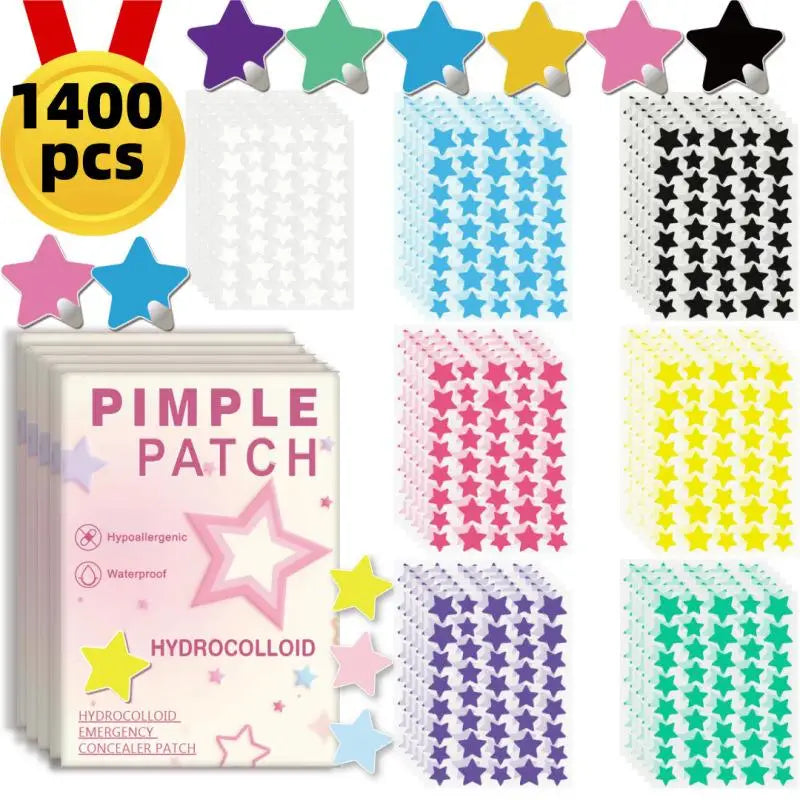 200/400pcs Black Star Acne Patch Fashion Ultrathin Breathable Acne Covering Hydrocolloid Patch Beauty  Face Acne Patch