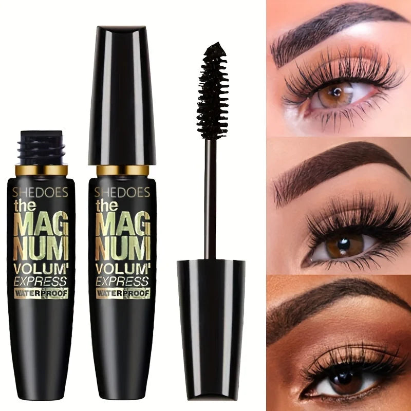 4D Curling Mascara – Lengthening, Waterproof, Sweatproof, Long-Lasting, Smudge-Proof, Unisex, Gentle, Certified