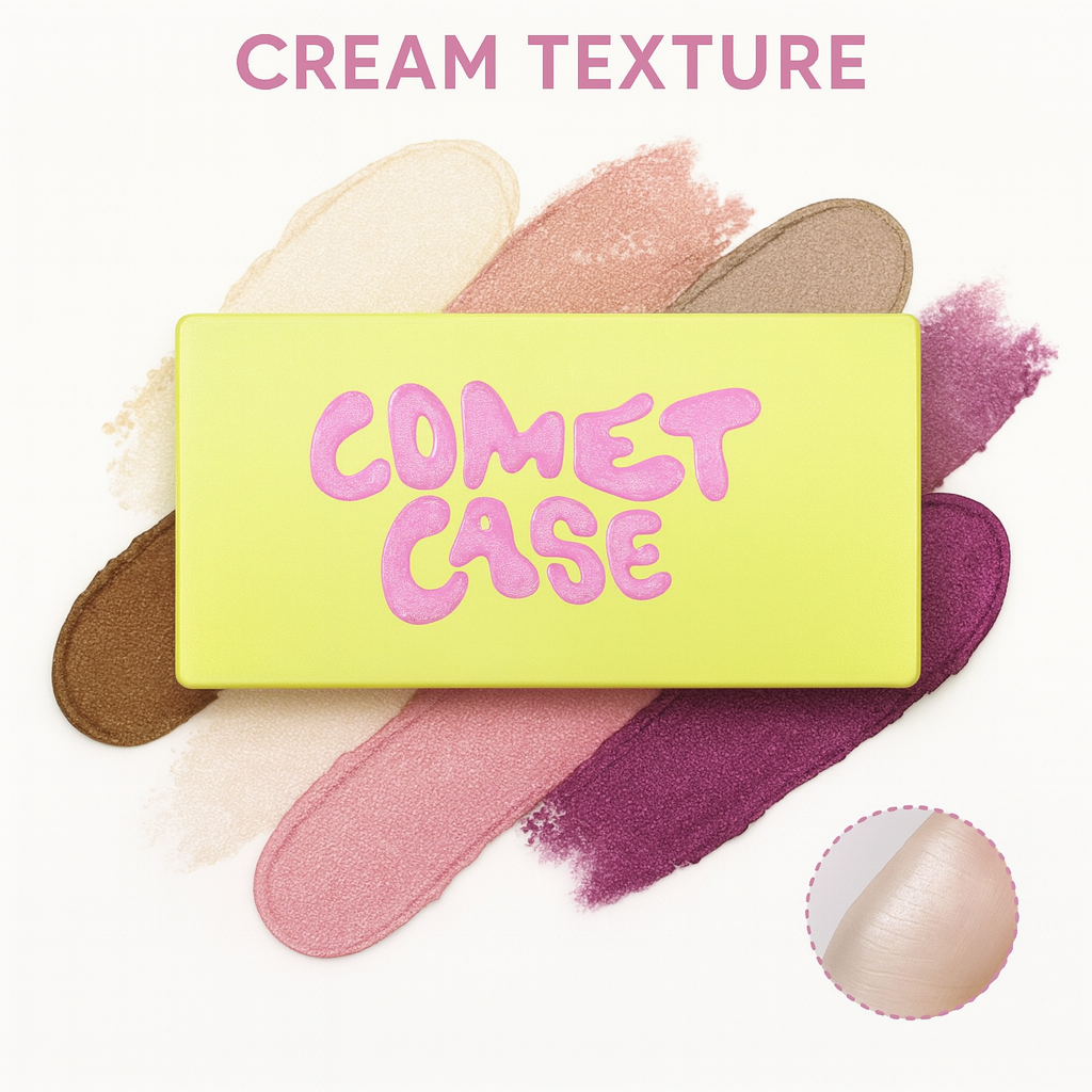 Cream Makeup Palette – High-Gloss Nude & Pink Shades (Matte + Shimmer)