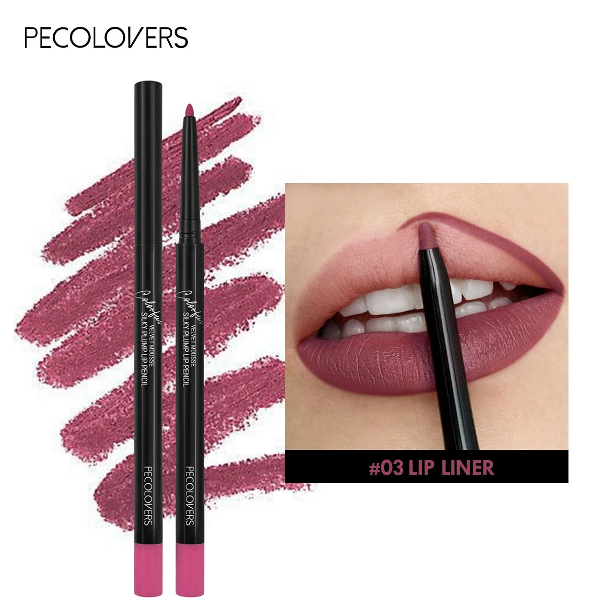 1PC Nude Brown Lip Liner Pencil 12 Color Red Contour Tint Labial Makeup Waterproof Matte Lipstick Pen Lip Contouring Cosmetic