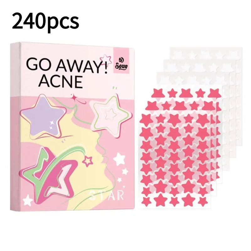 200/400pcs Black Star Acne Patch Fashion Ultrathin Breathable Acne Covering Hydrocolloid Patch Beauty  Face Acne Patch