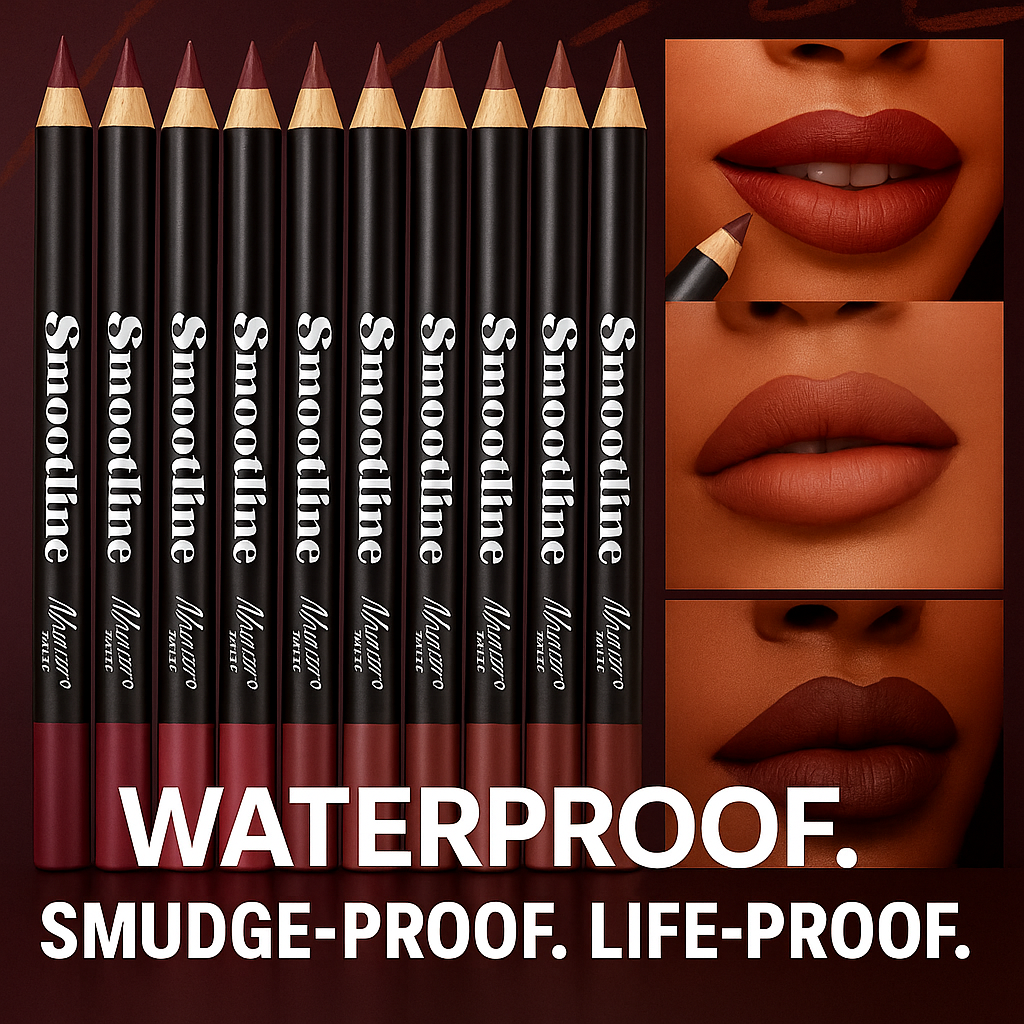 waterproof lip liner pencil set long lasting matte smooth lip definition
