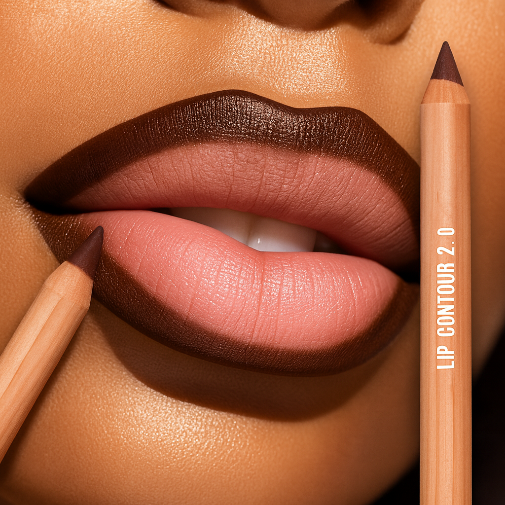 matte long lasting lip liner pencil with sharpener for defined lips