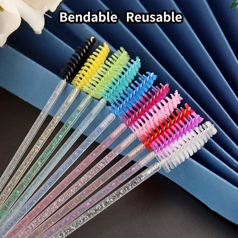 50pcs Disposable Eyelash & Mascara Wands Applicator Set