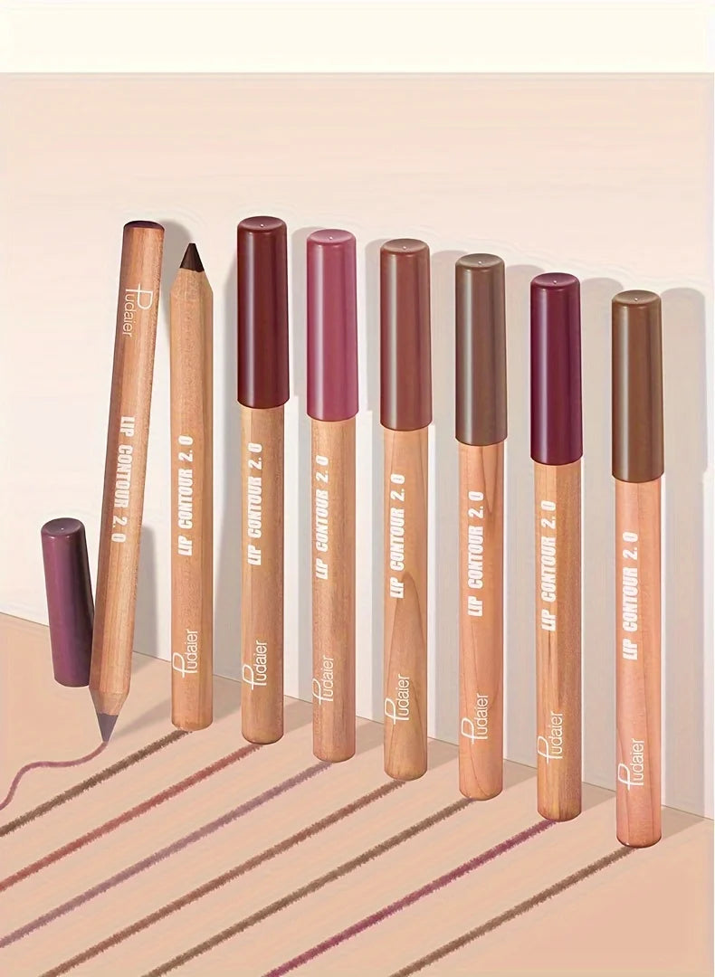 Matte Long-Lasting Lip Liner with Sharpener