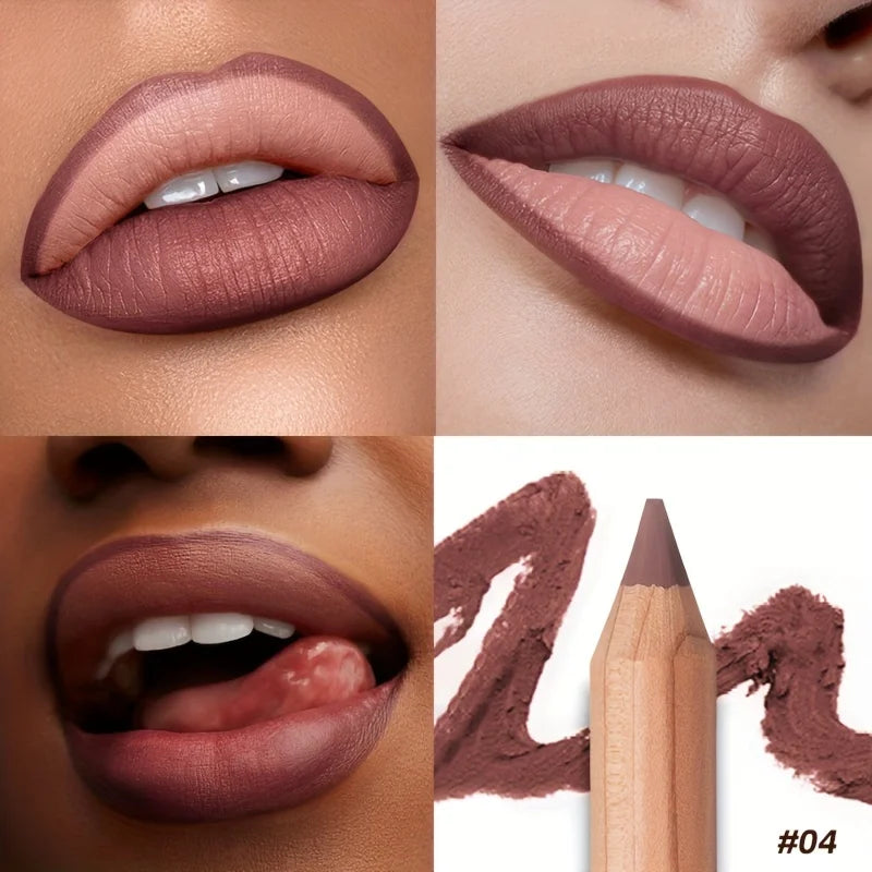 Matte Long-Lasting Lip Liner with Sharpener