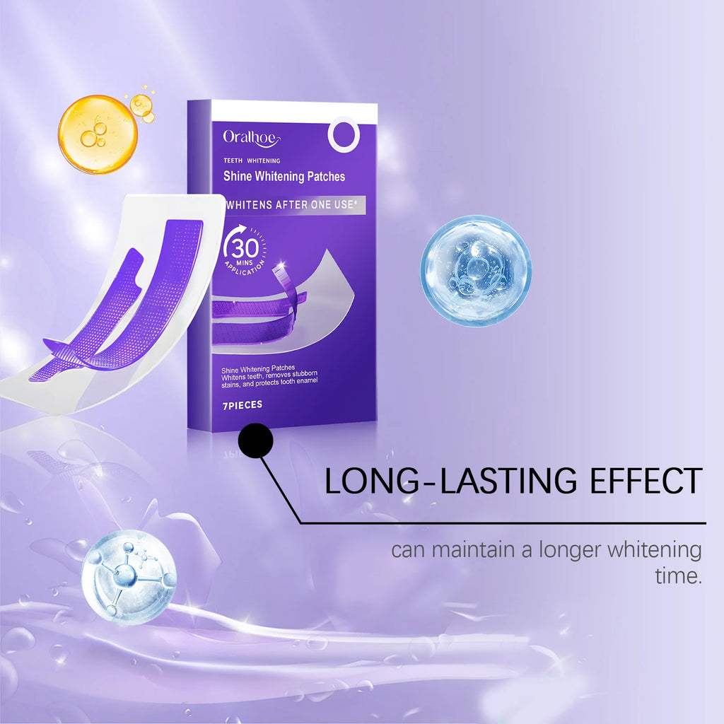 Purple Teeth Whitening Strips – Brighten & Remove Stains | Gentle, Anti-Sensitivity Formula