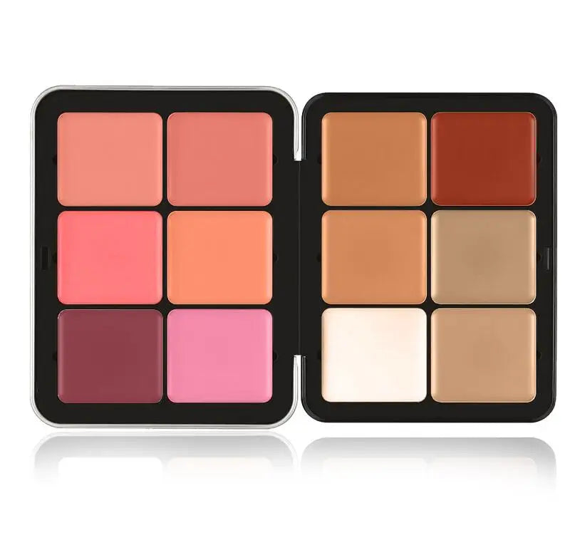 12-Color Concealer & Blush Cream Palette