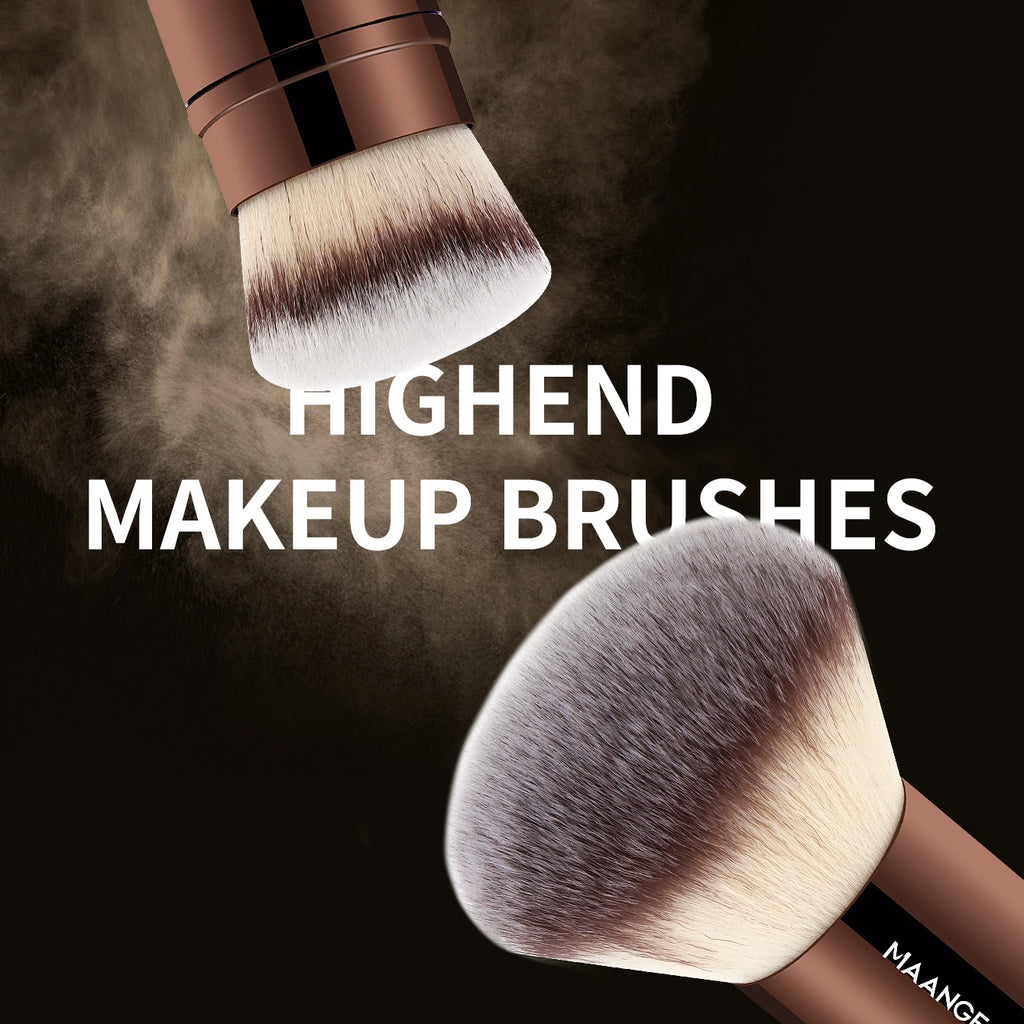 Double-Head Makeup Brush – Foundation, Powder & Blush