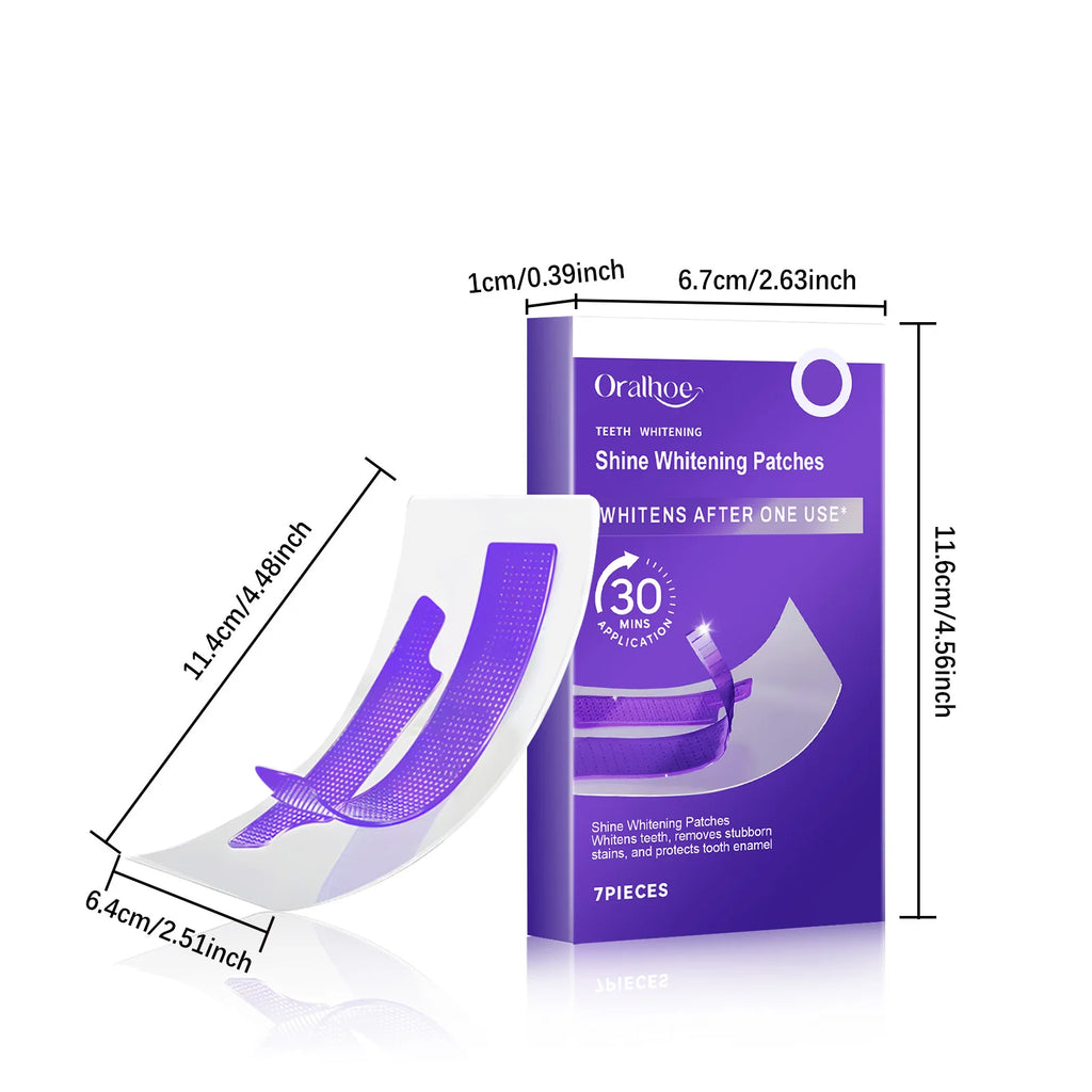 Purple Teeth Whitening Strips – Brighten & Remove Stains | Gentle, Anti-Sensitivity Formula
