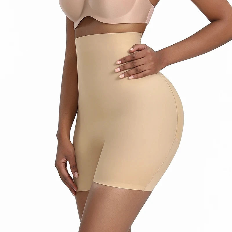 high waist padded shapewear shorts butt lifter slimming sculpting fit