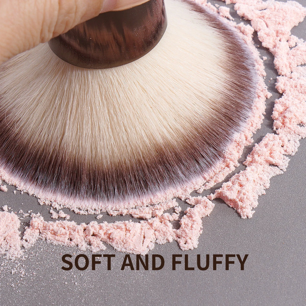 Double-Head Makeup Brush – Foundation, Powder & Blush