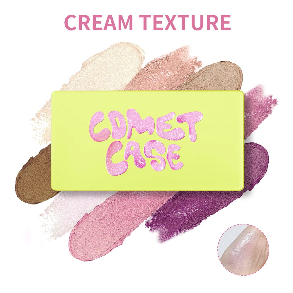 Cream Highlighter Palette – 8-Shade Glow Set for Face & Eyes