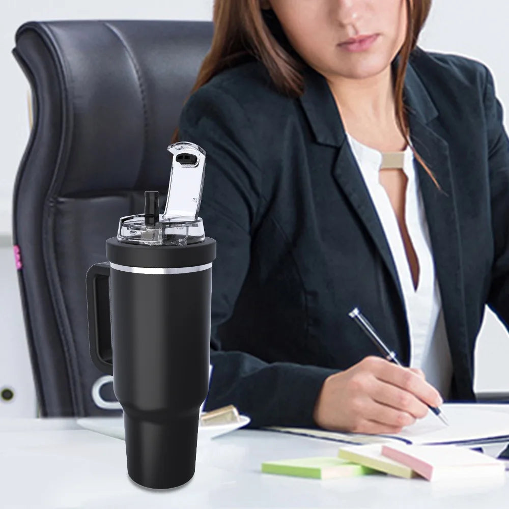 For Stanley 40 Oz Thermal Water Bottle Cover Coffee Cups Flip Straw Cap Replacement Spill Proof Mugs Tumbler Lid Accessories