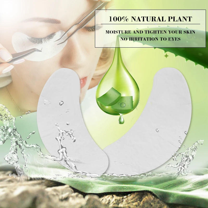 50/100/500Pairs EyePatches For Eyelash Extension Under Eye Pads Makeup Gel Pads Lashes Extension Supplies Eyelash Patches Makeup