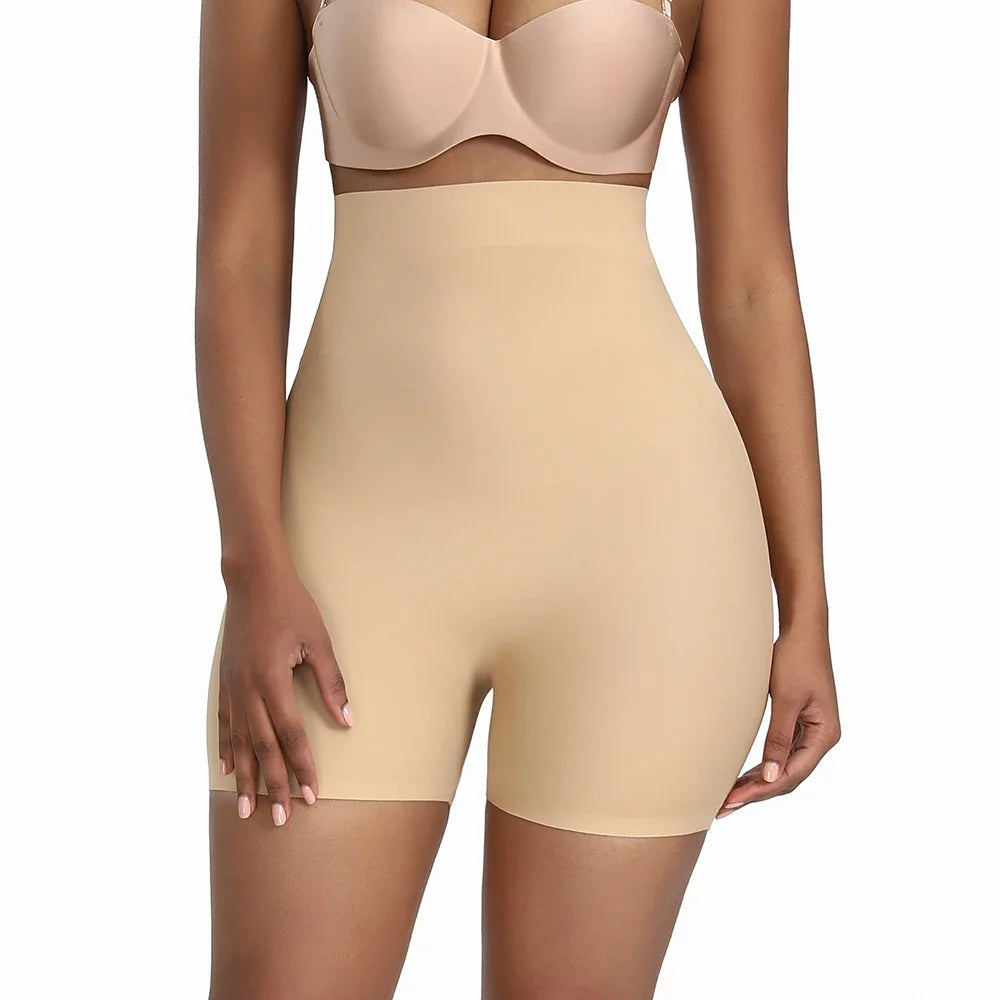 High-Waist Padded Butt-Lifter Shapewear Shorts – Women’s Slimming Body Shaper