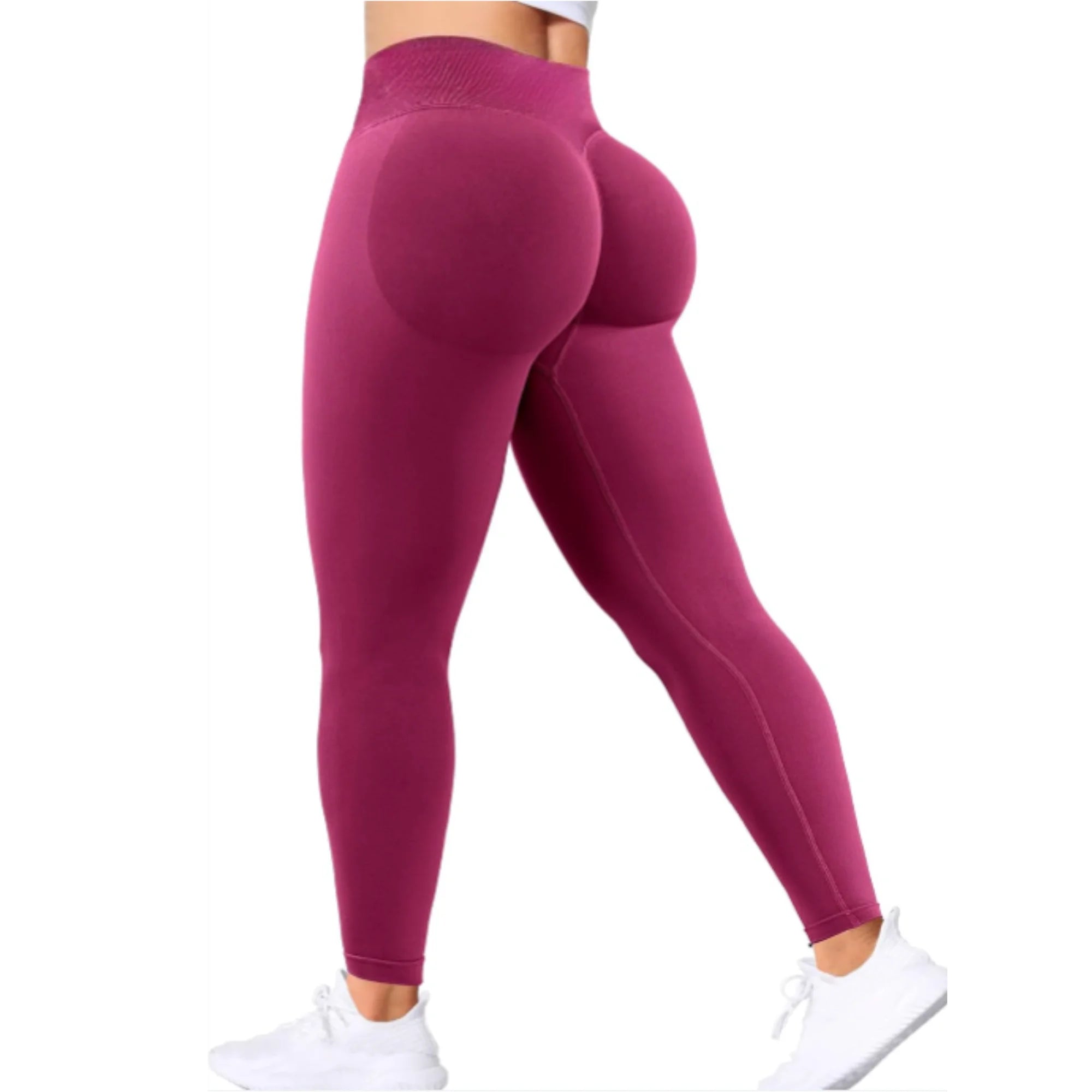 Seamless High-Waist Hip-Lift Yoga Leggings