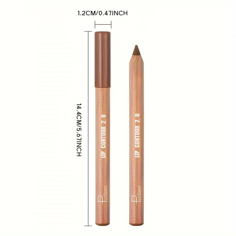 Matte Long-Lasting Lip Liner with Sharpener