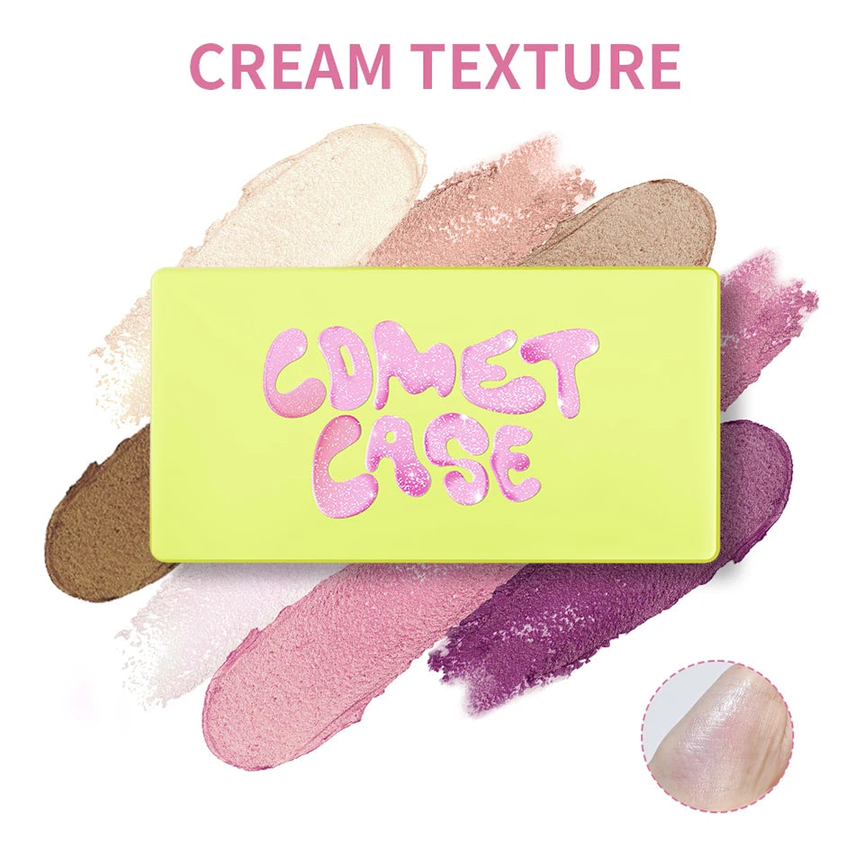 Cream Highlighter Palette – 8-Shade Glow Set for Face & Eyes