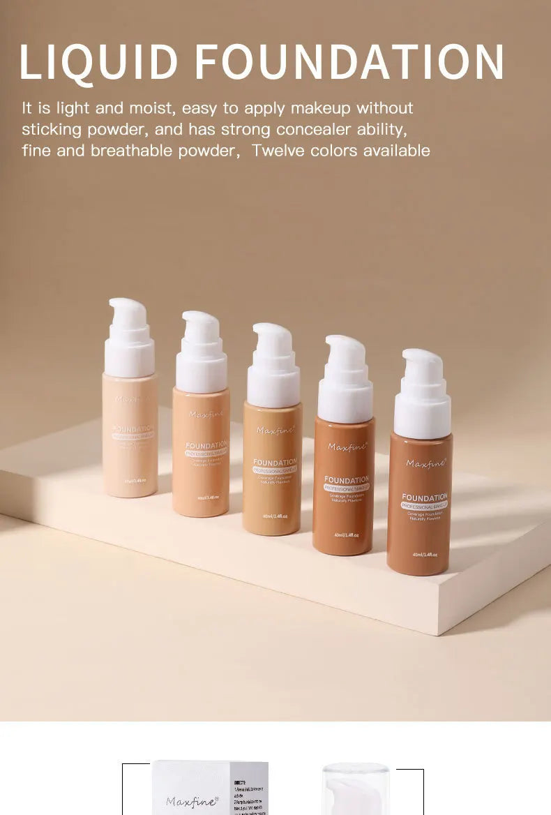 Liquid Foundation – Full-Coverage, Waterproof & Sweat-Resistant