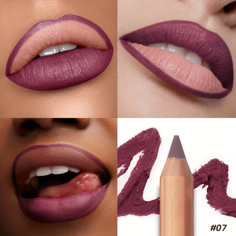 Matte Long-Lasting Lip Liner with Sharpener