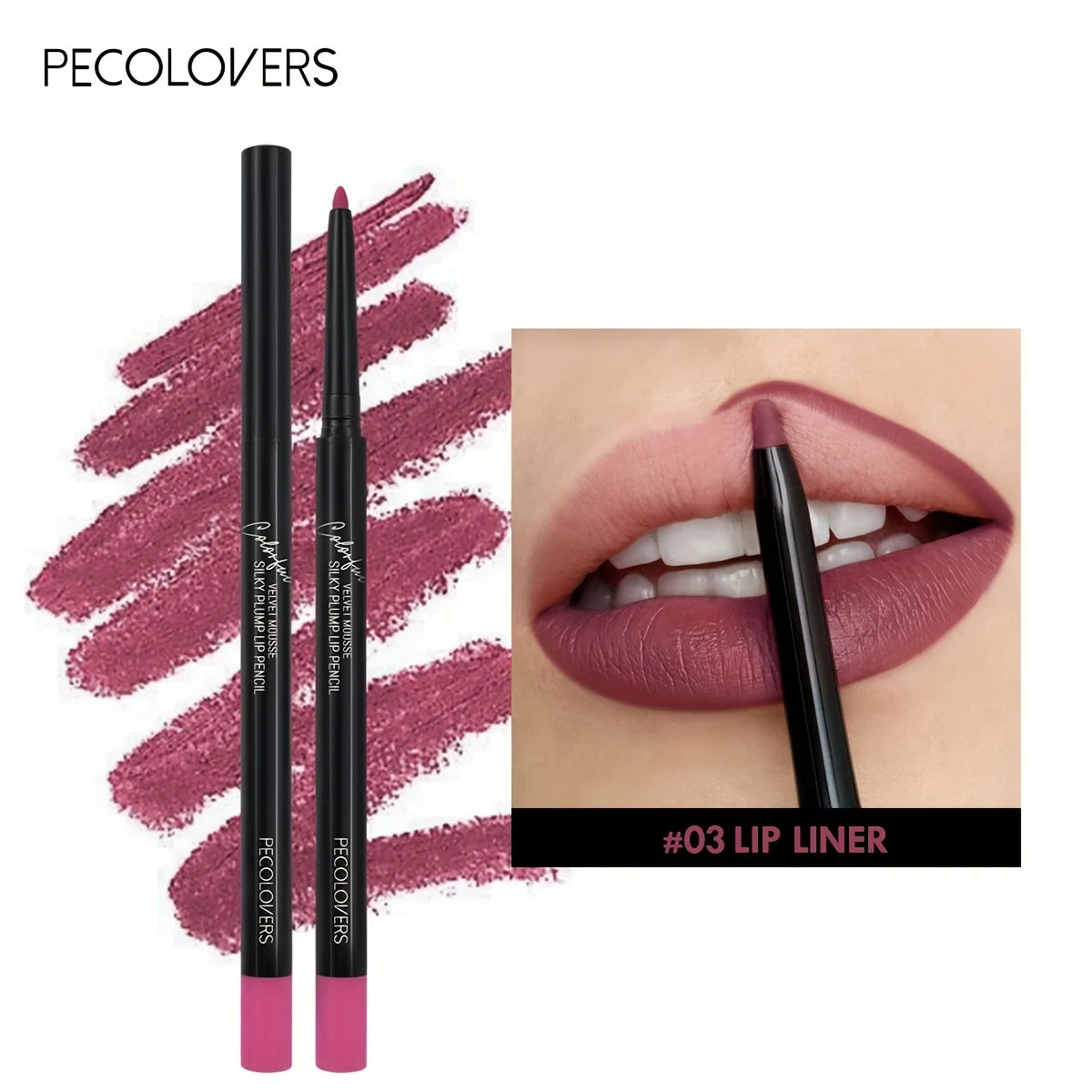 1PC Nude Brown Lip Liner Pencil 12 Color Red Contour Tint Labial Makeup Waterproof Matte Lipstick Pen Lip Contouring Cosmetic