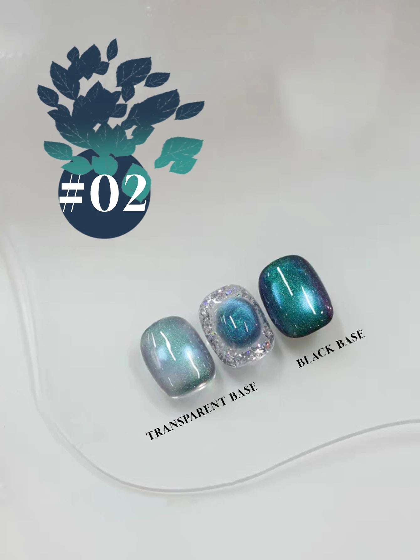 1/6PCS SS25 Cat Eye Gel Polish w/Glass Beads & Crystal, 5 Colors Salon DIY Nail Supplies Kit for Pro Nails Manicure