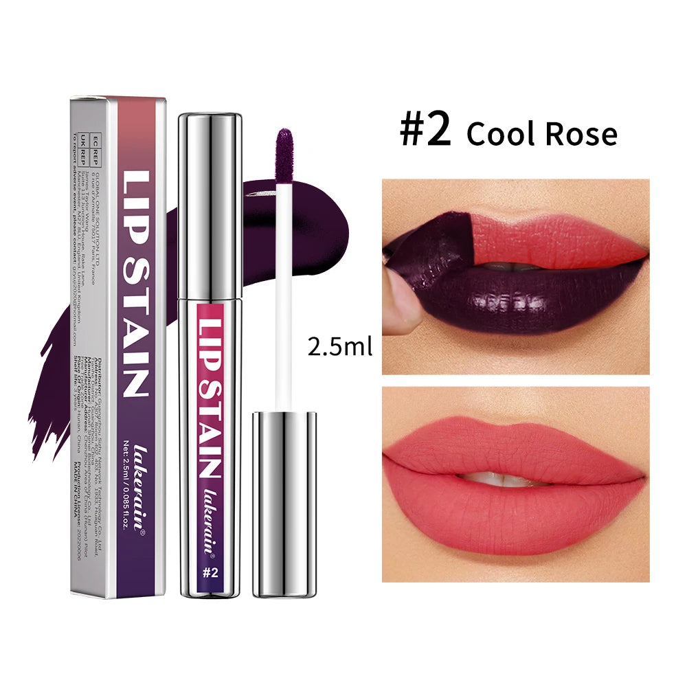 Peel-Off Lip Gloss - Blue Purple Matte Waterproof Long-Lasting